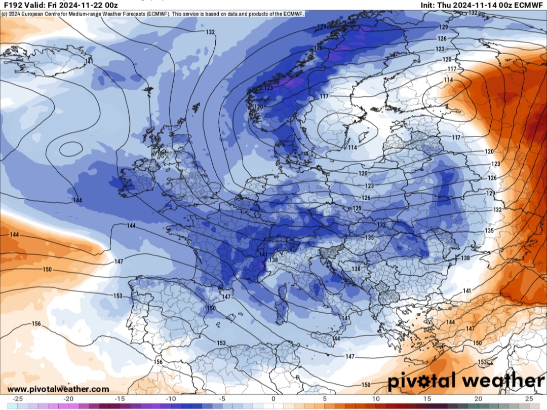 Aria polare e temperature previste 