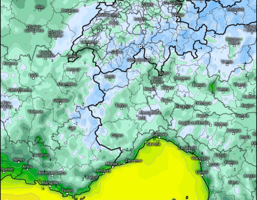 Gelate notturne Piemonte 