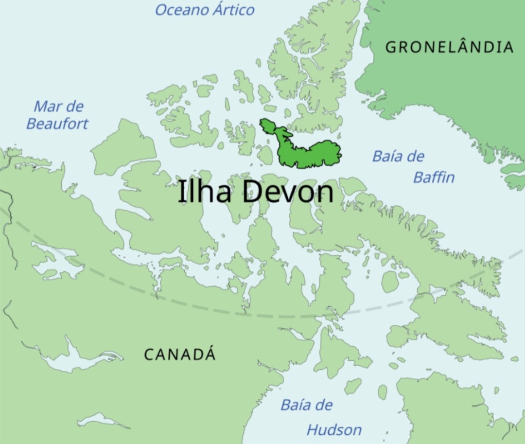 Isola di Devon mappa