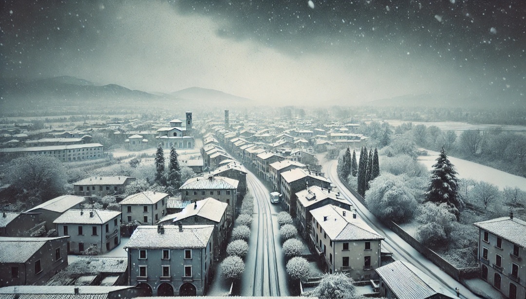 Neve in pianura