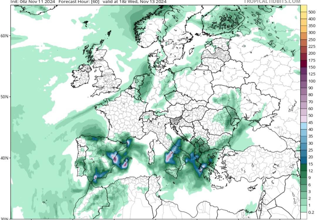 Precipitazioni prossimi giorni 