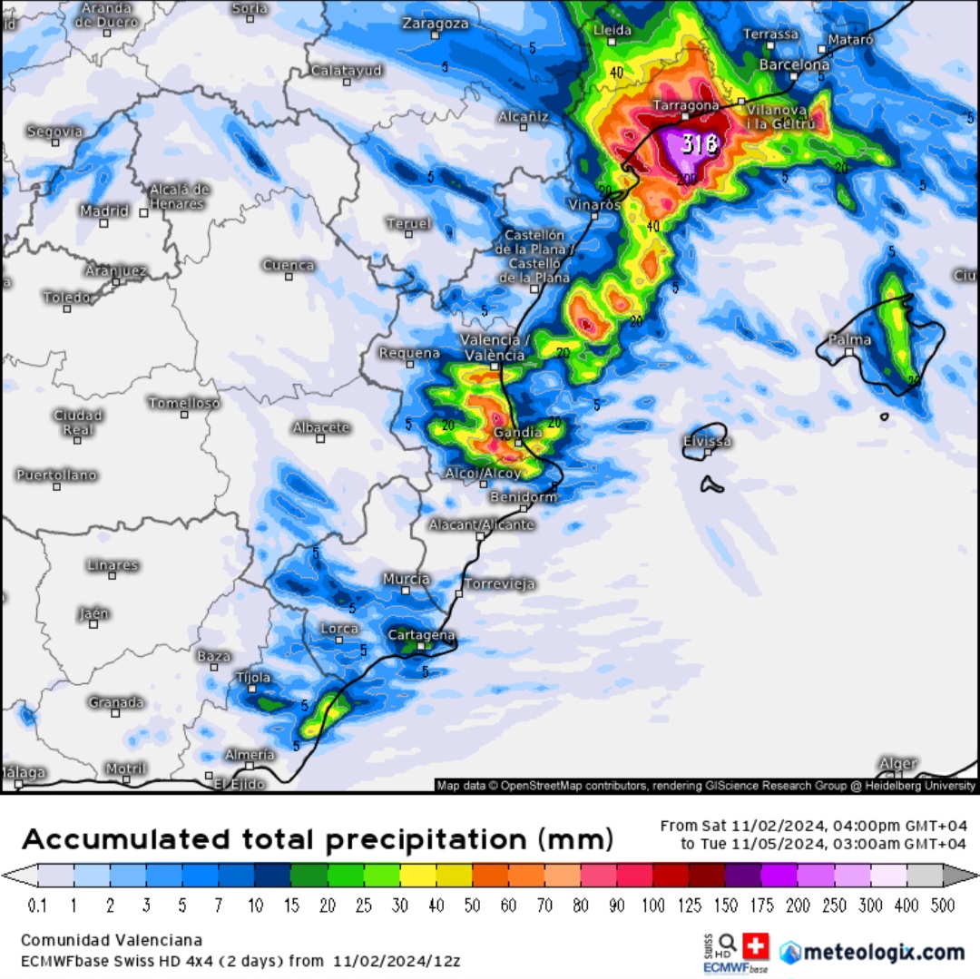 Previsioni Meteo Valencia 