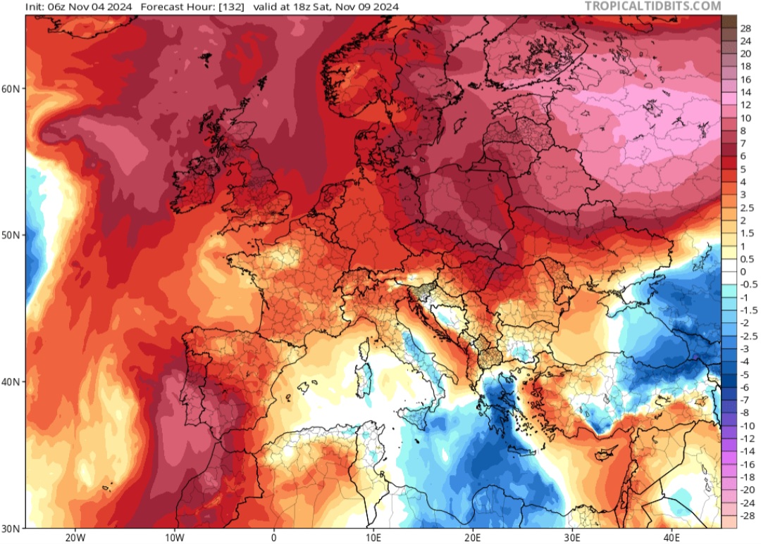 Temperature previste prossima settimana 