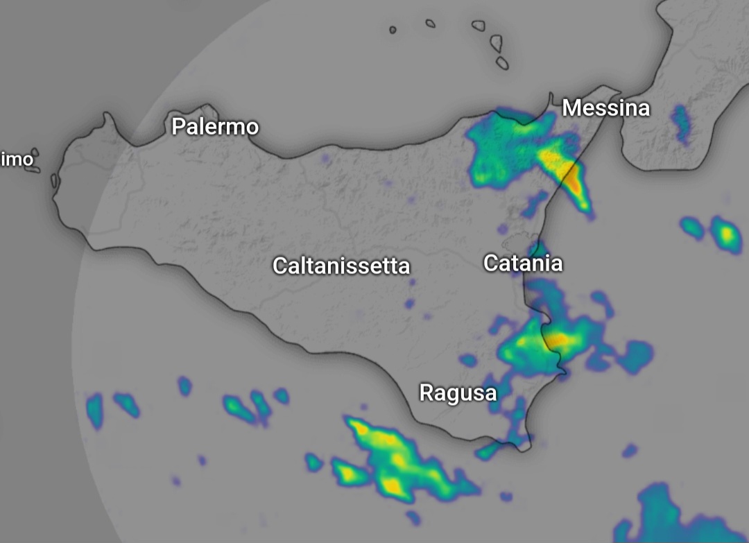 Temporali costa est Sicilia 