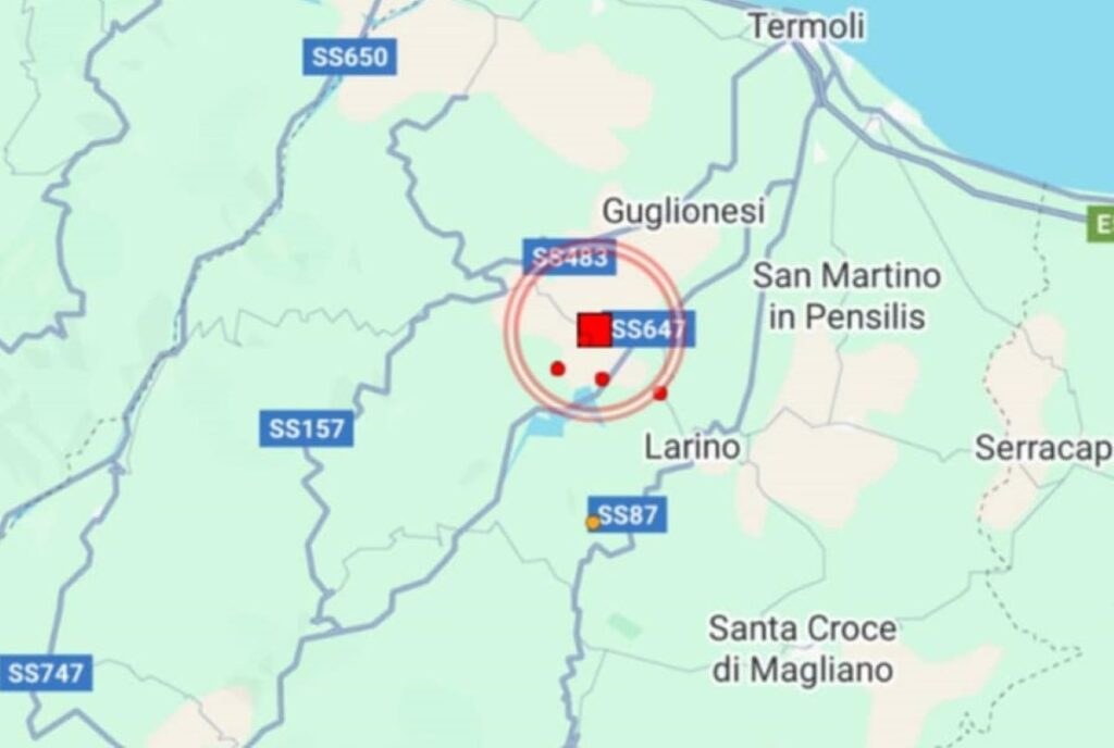 Terremoto Montecilfone Molise