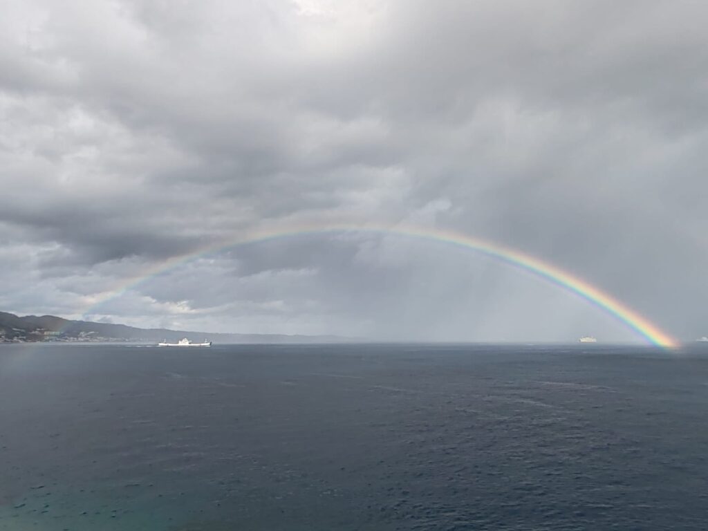 arcobaleno stretto di messina