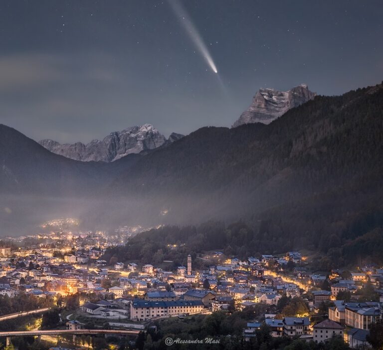 dolomiti cometa Tsuchinshan-Atlas (2)