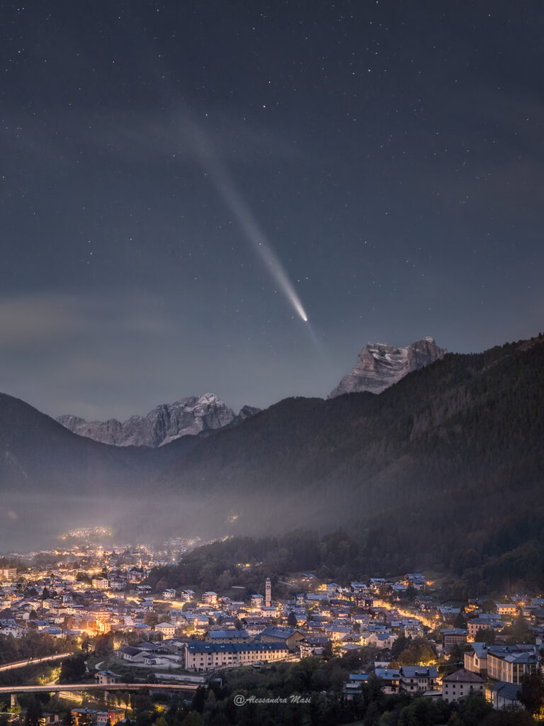 dolomiti cometa Tsuchinshan-Atlas (2)