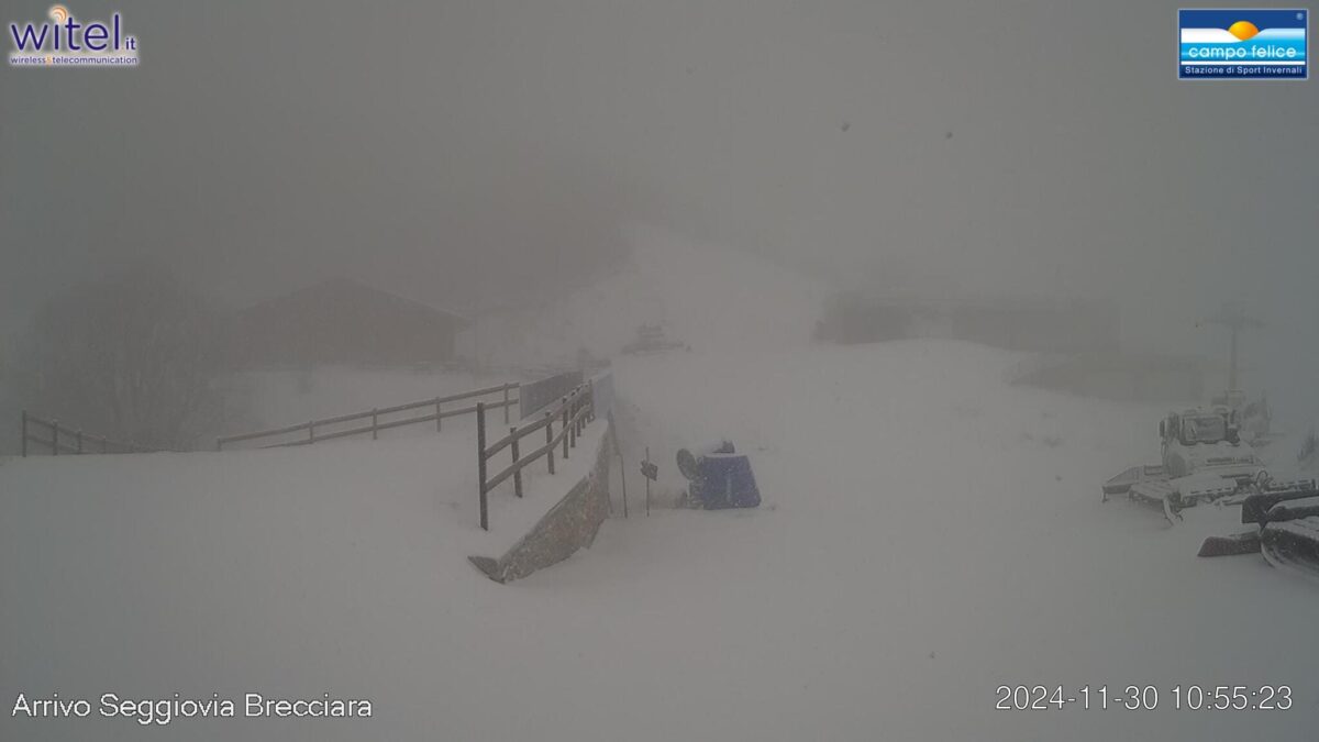 neve campo felice abruzzo