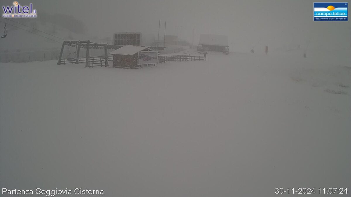 neve campo felice abruzzo