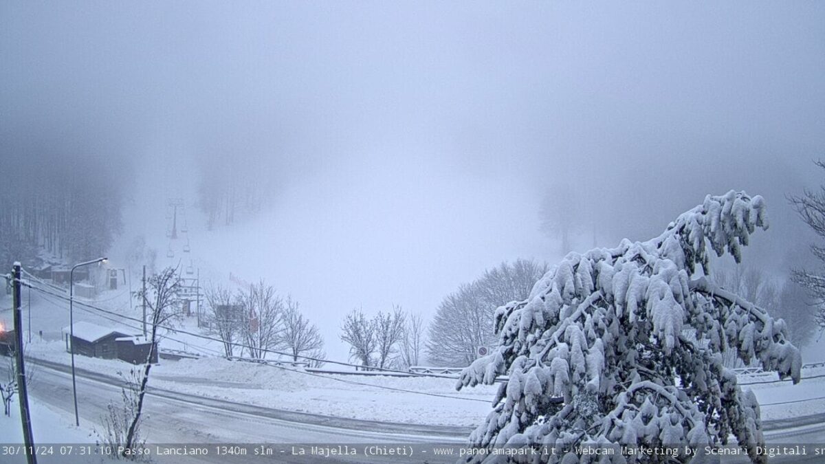 neve passo lanciano abruzzo