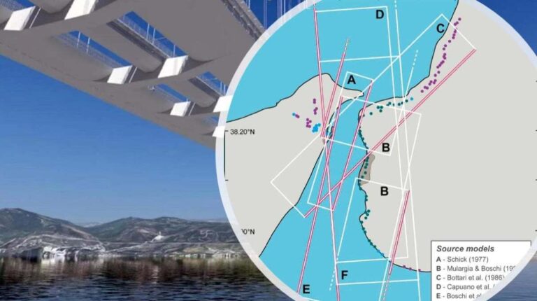 ponte sullo stretto faglie stretto di messina rischio sismico e terremoti