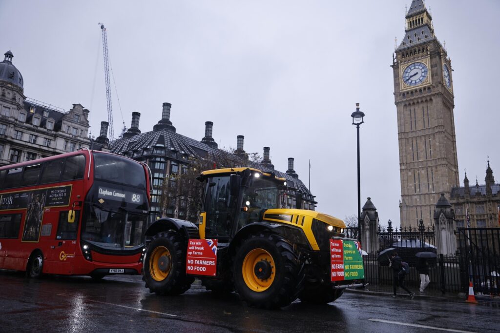 protesta agricoltori londra regno unito