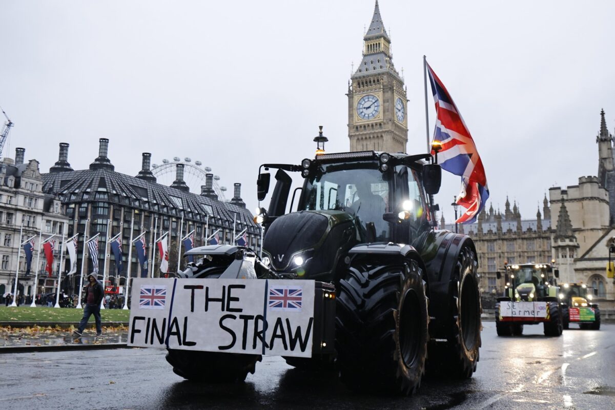 protesta agricoltori londra regno unito