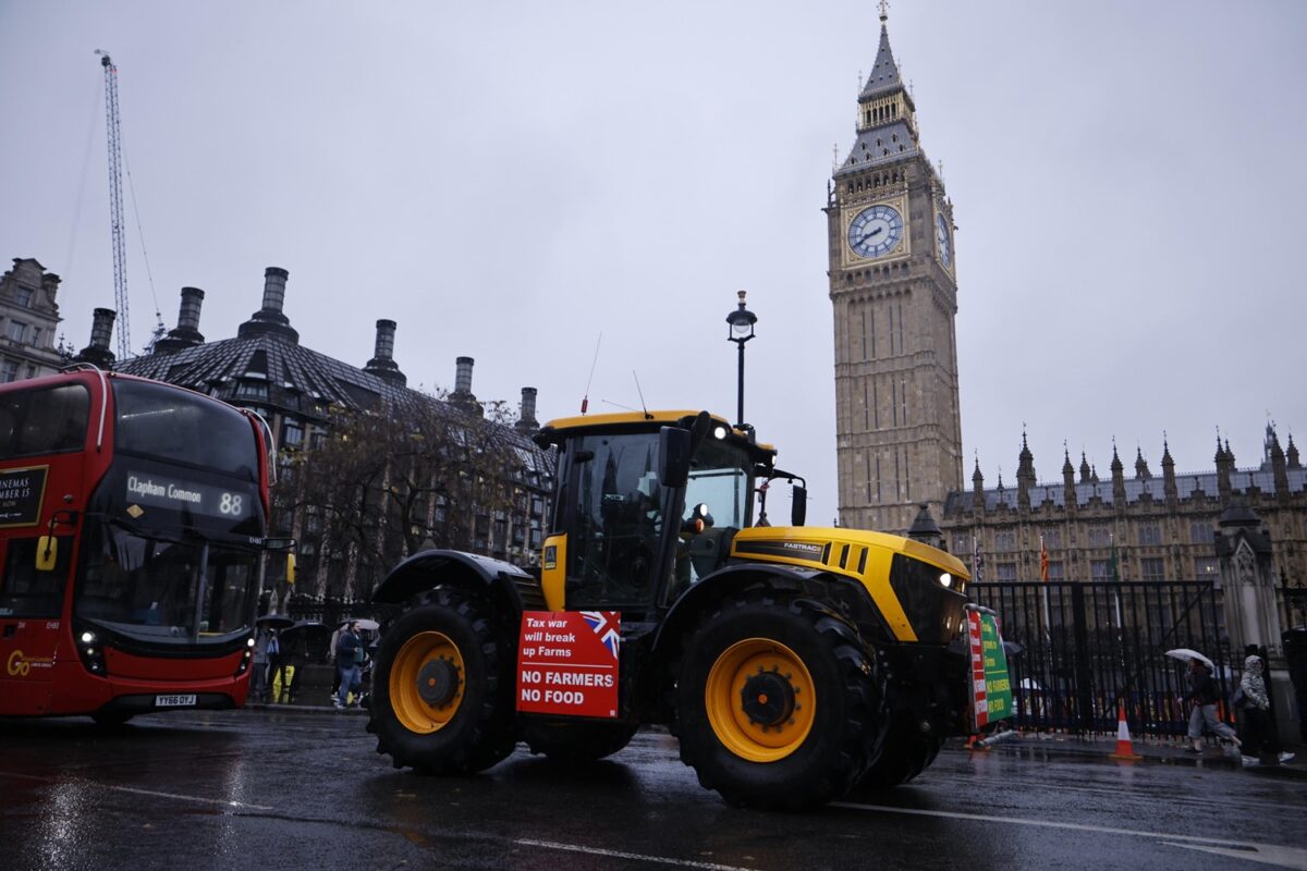 protesta agricoltori londra regno unito