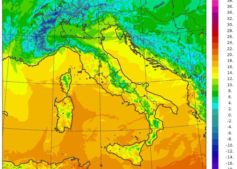 temperature massime 12 novembre