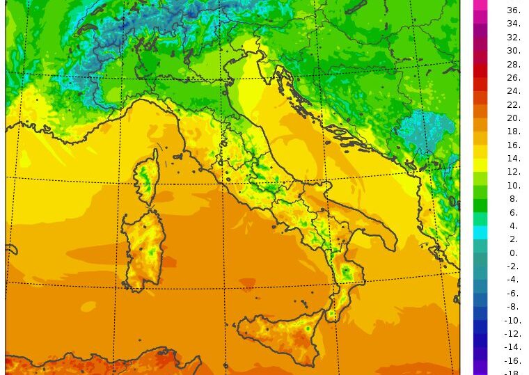 temperature massime 18 novembre