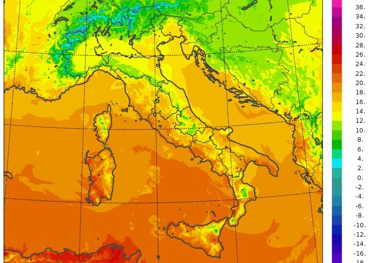 temperature massime 7 novembre