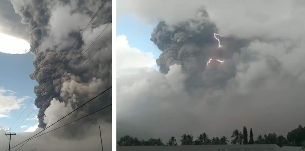 vulcano Lewotobi Laki Laki eruzione indonesia