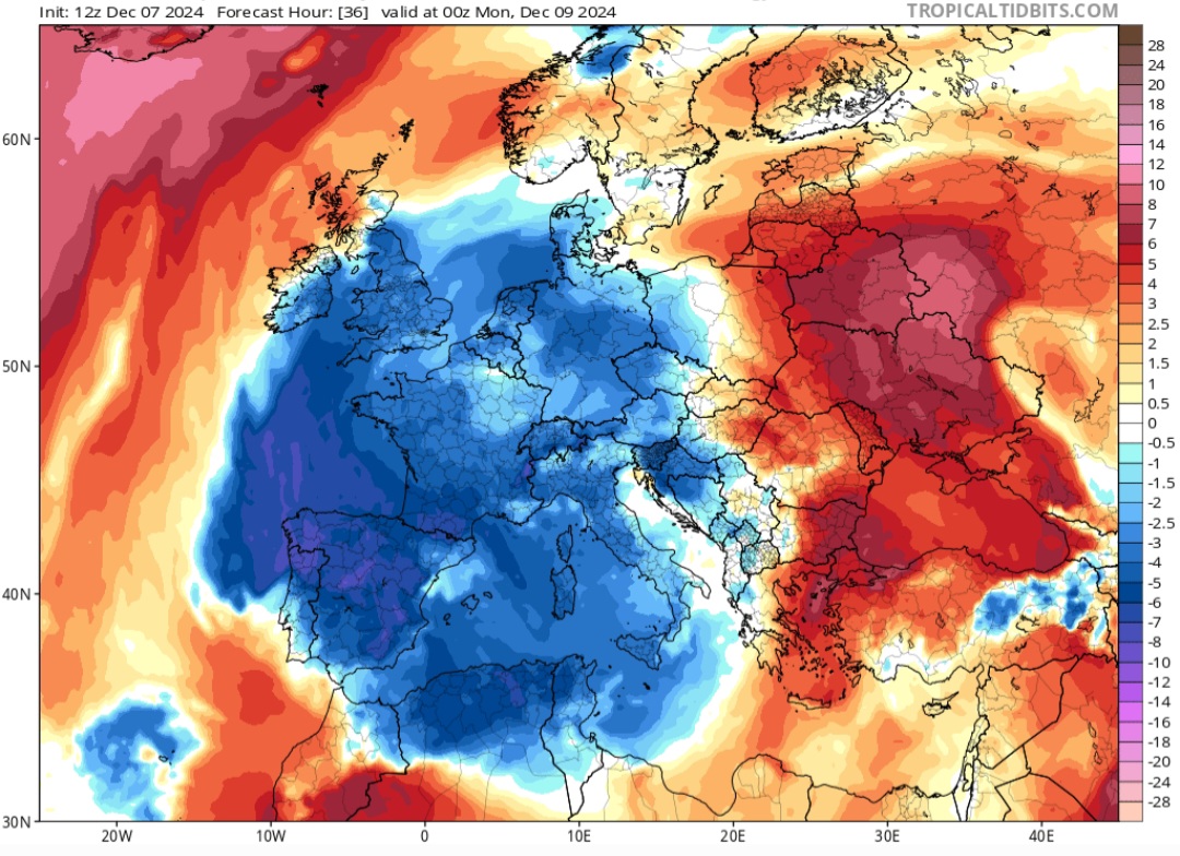 Allerta maltempo brusco calo termico