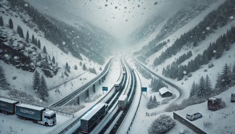 Maltempo in Alto Adige nevica sull'Autobrennero