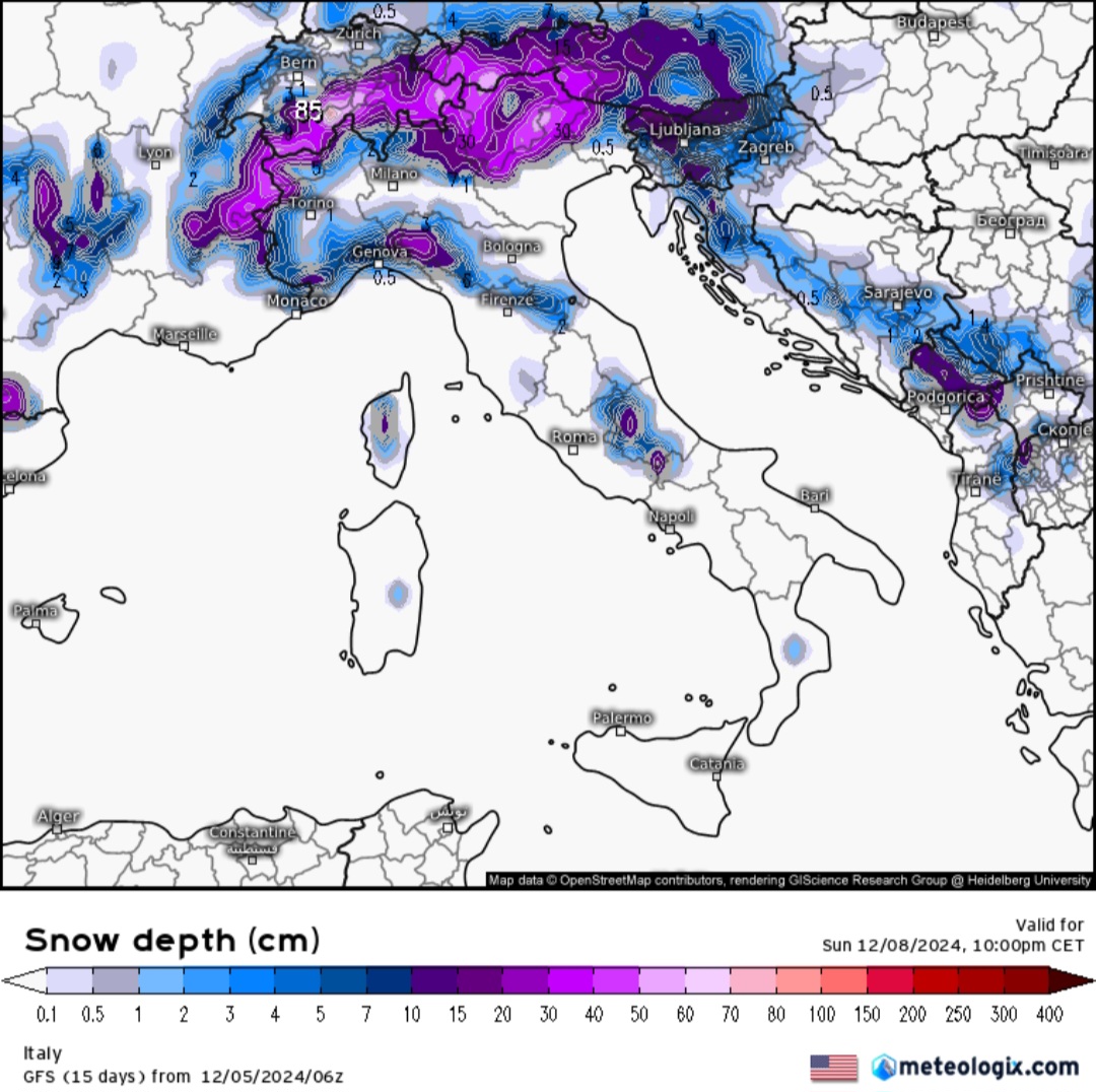 Neve 8 dicembre 