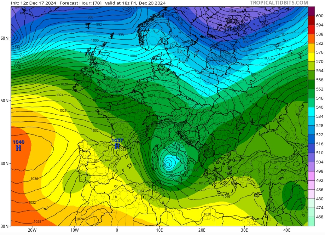 Prima irruzione fredda 20 dicembre