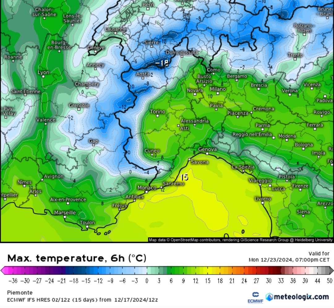 Temperature in aumento nord Italia