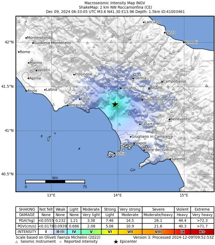 Terremoto Caserta