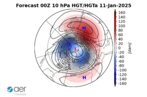 Vortice Polare gennaio 2025