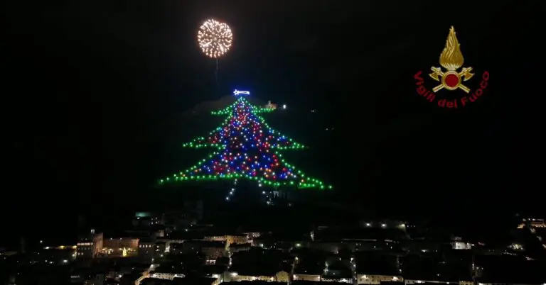 albero natale gubbio