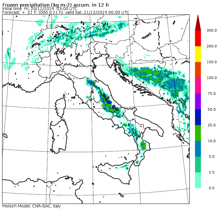 allerta neve venerdì pomeriggio