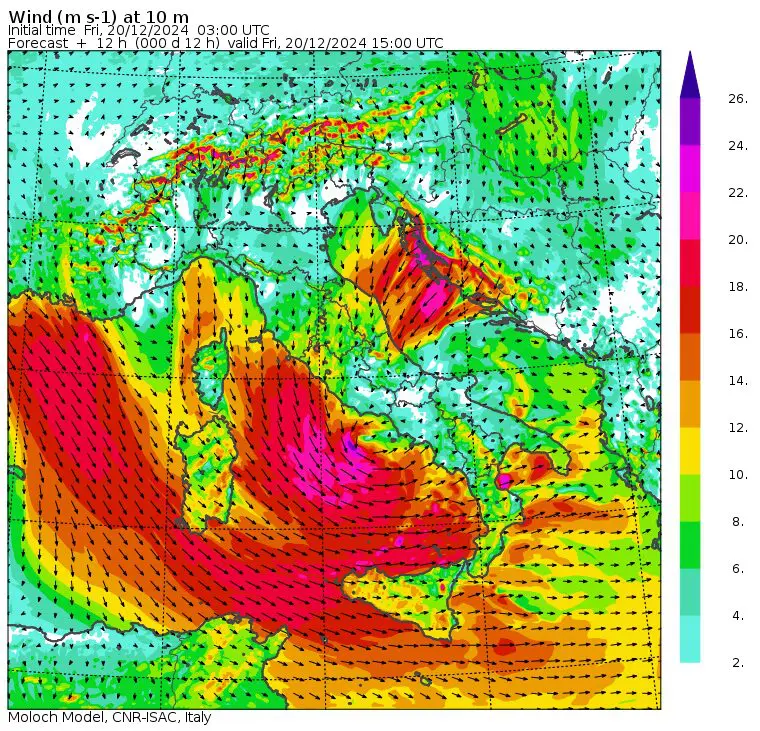 allerta vento ore 16