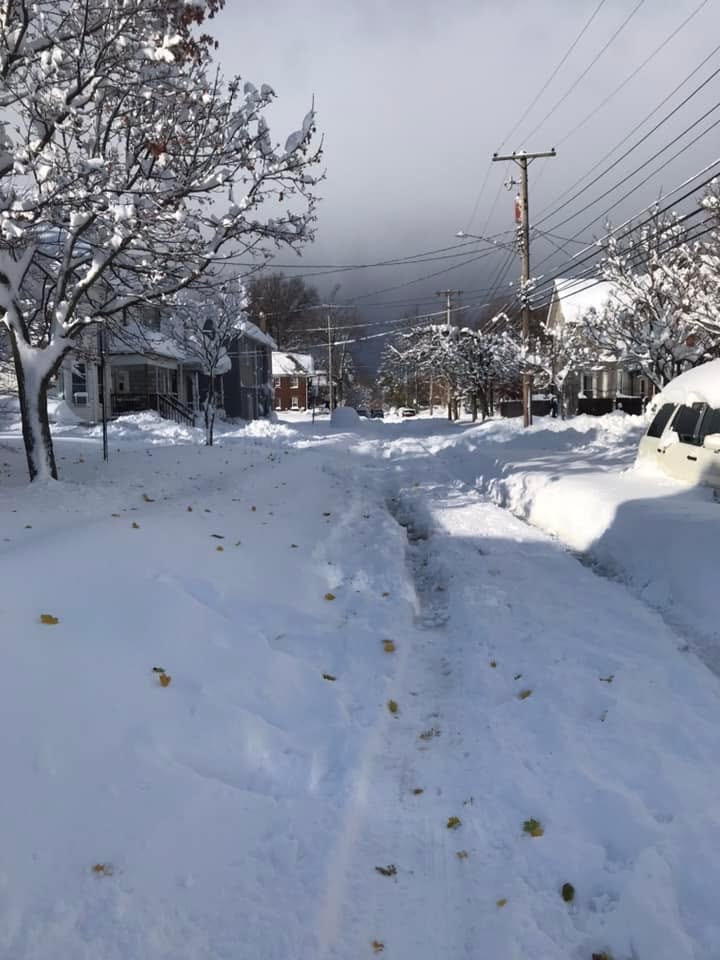 neve effetto lago New York, Pennsylvania