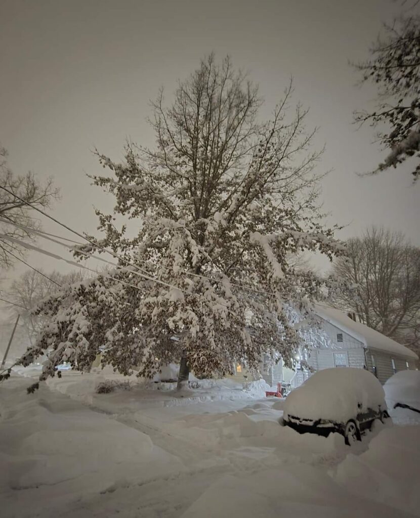 neve effetto lago New York, Pennsylvania