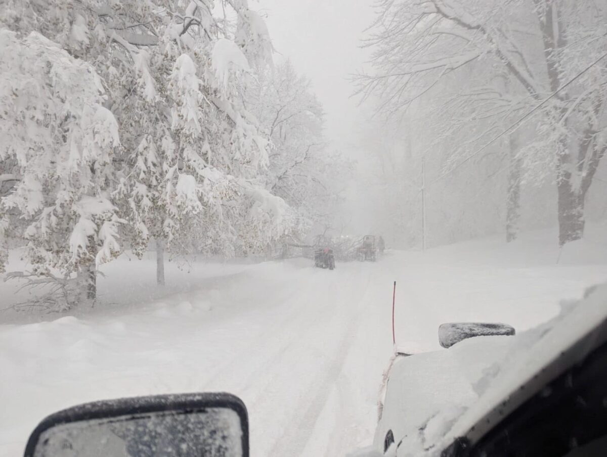 neve effetto lago USA