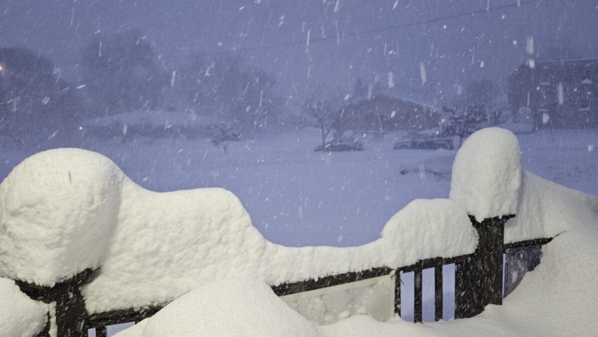 neve effetto lago USA