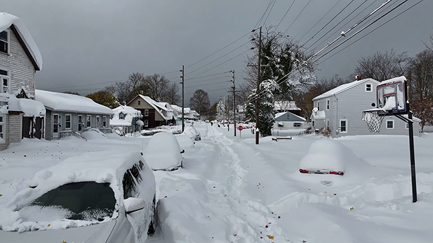 neve effetto lago USA