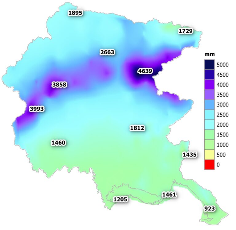 piogge friuli dicembre 2023-novembre 2024