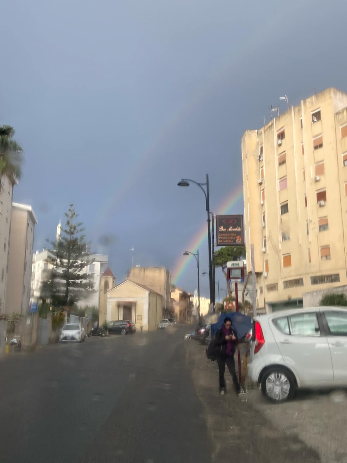 temporale reggio calabria arcobaleno