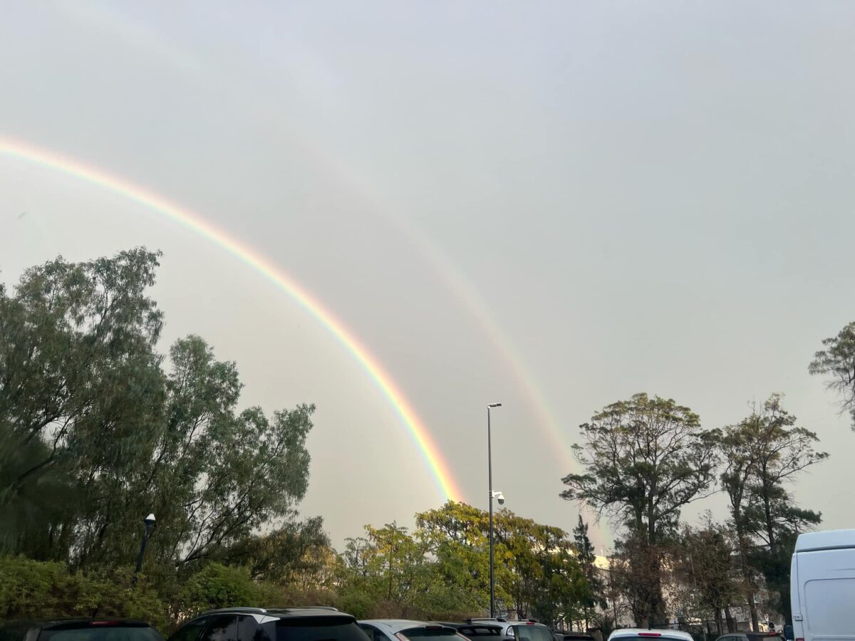 temporale reggio calabria arcobaleno