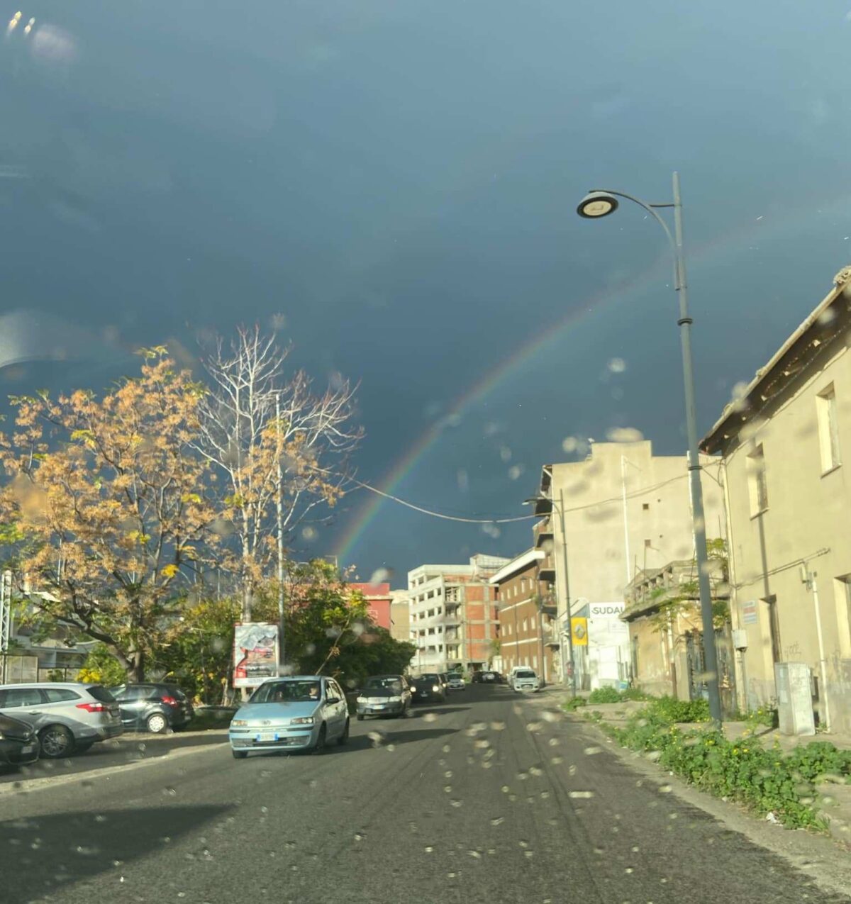 temporale reggio calabria arcobaleno