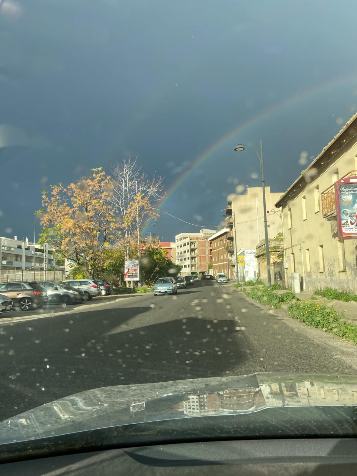 temporale reggio calabria arcobaleno