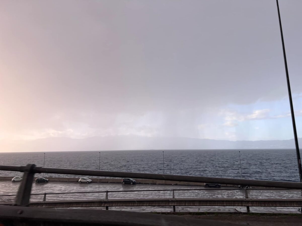 temporale reggio calabria arcobaleno