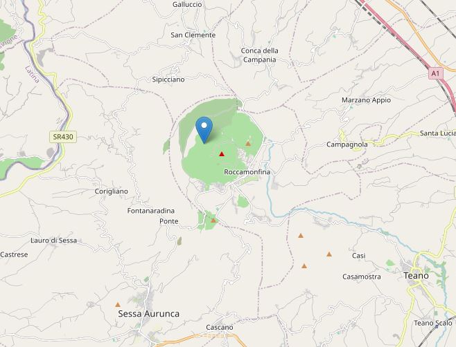 terremoto oggi campania caserta roccamonfina