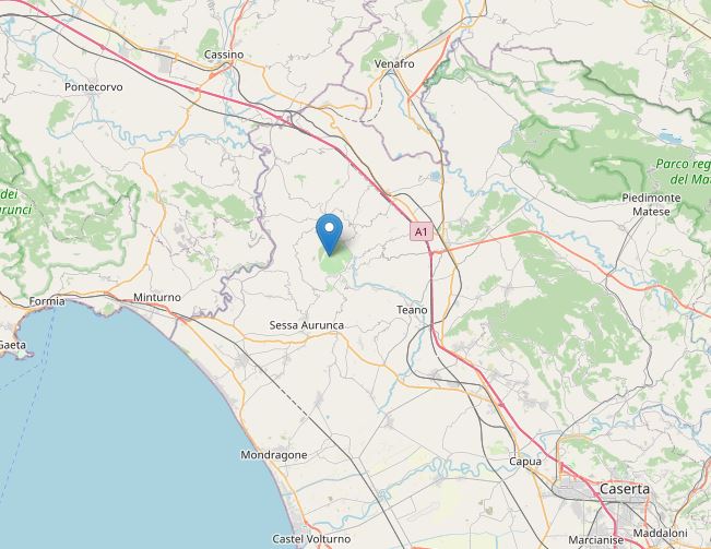 terremoto oggi campania caserta roccamonfina