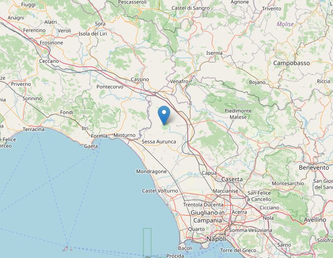 terremoto oggi campania caserta roccamonfina