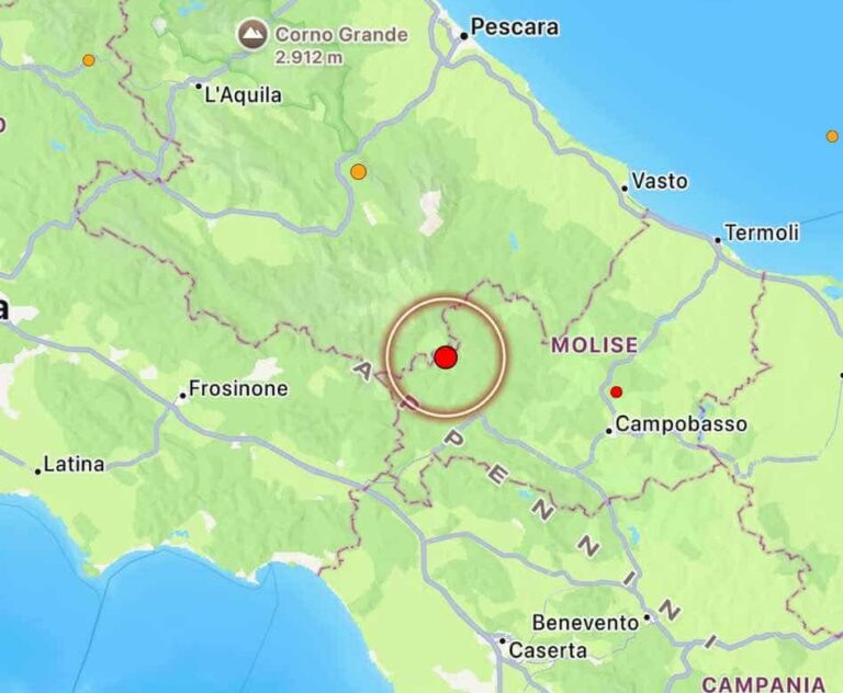 terremoto rionero sannitico molise