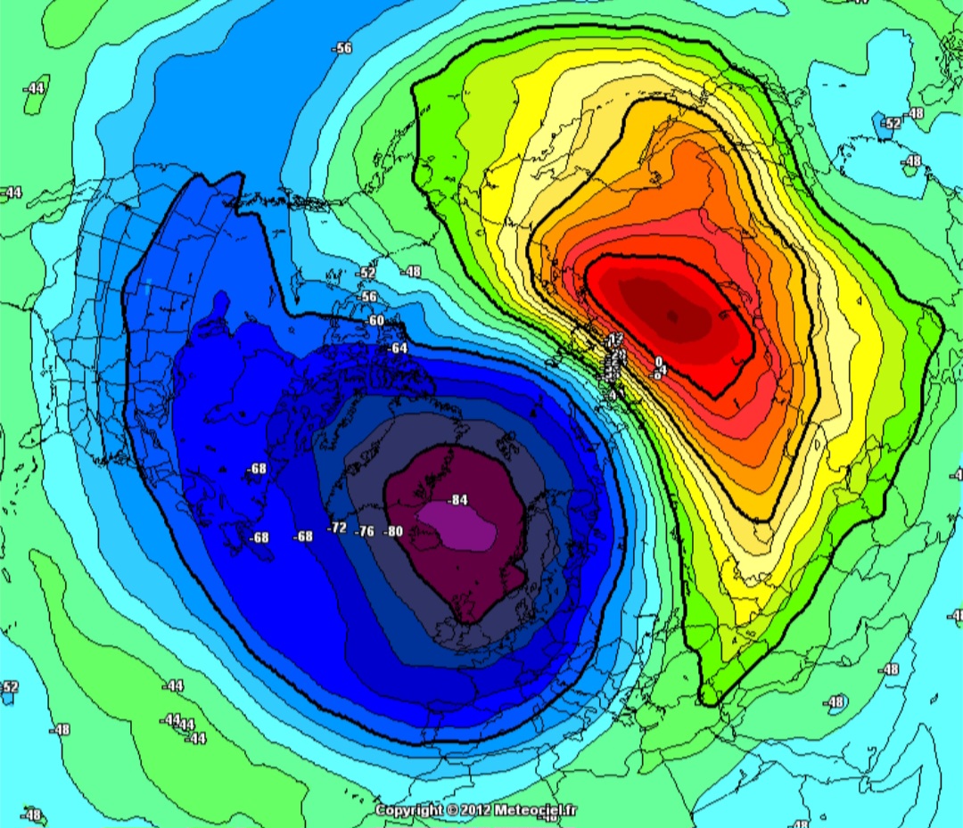 Stratwarming emisfero nord