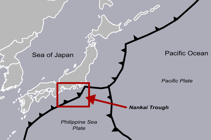 fossa nankai mega terremoto giappone